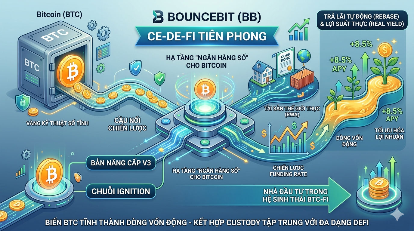 BounceBit (BB) – "Cỗ Máy" in tiền CeDeFi và cơ hội hồi sinh từ định giá 27 triệu đô