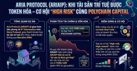 Aria Protocol (ARIAIP): Khi Tài Sản Trí Tuệ Được Token Hóa – Cơ Hội "High Risk" Cùng Polychain Capital